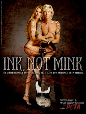 Duff, Susan McKagan, PETA Ad Duff, Susan McKagan, PETA Ad